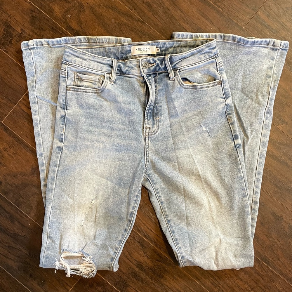 Distressed Hidden Jeans